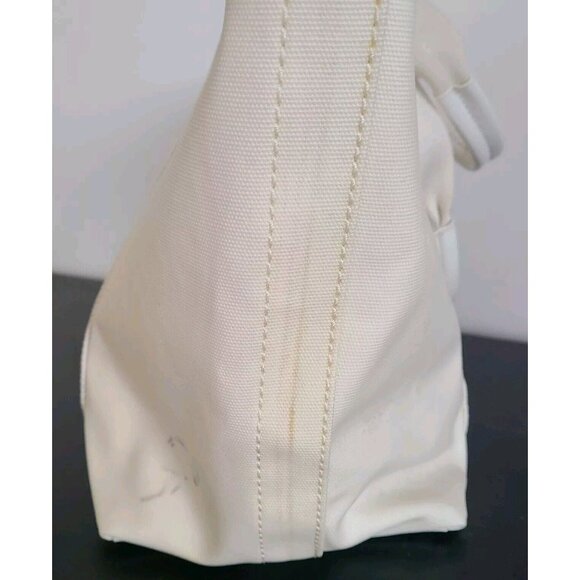 Tory Burch Beach Coated Canvas Tote Off White Large - Picture 6 of 12